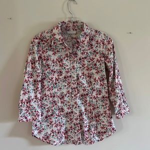 Floral Patterned button down shirt